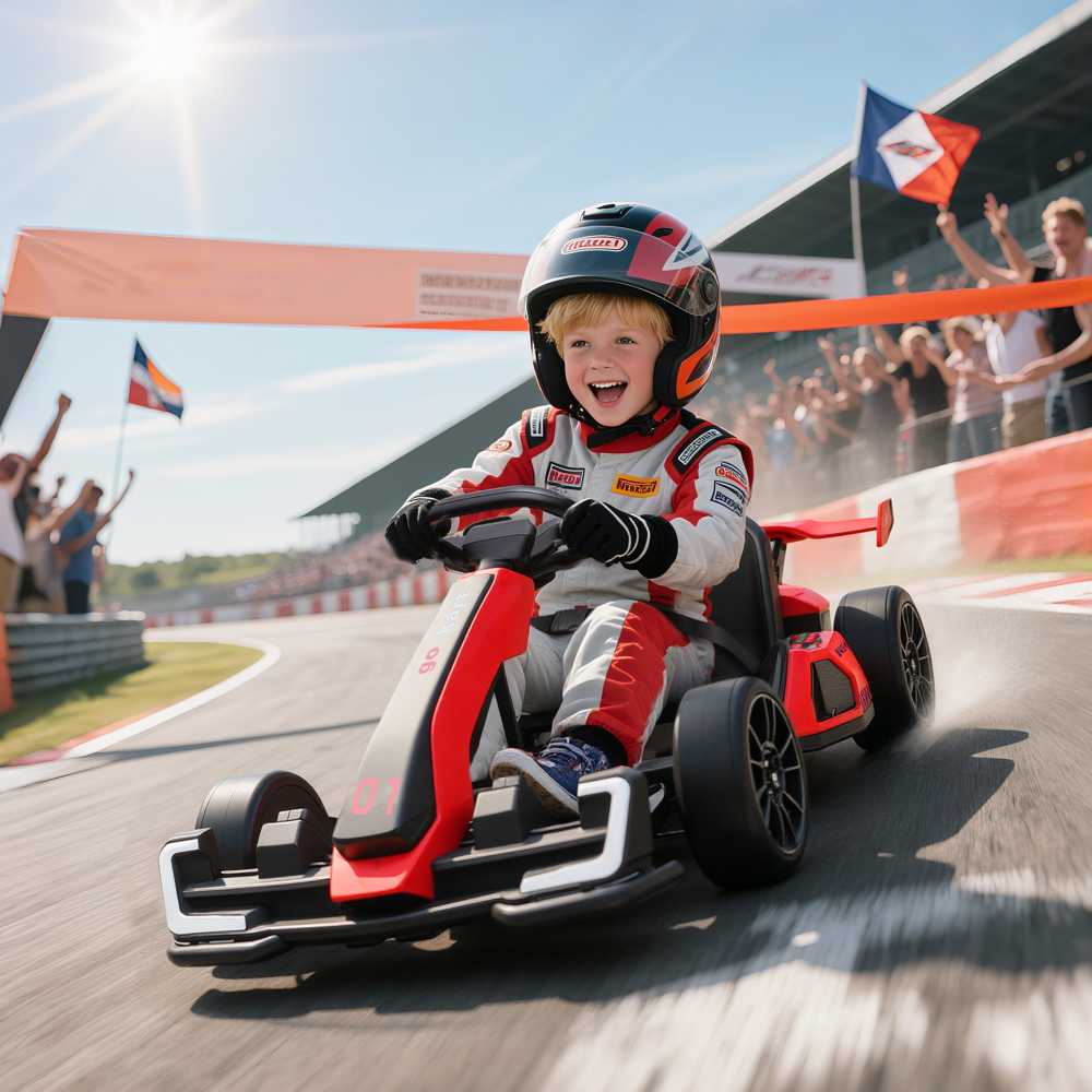 HOMCOM vaikų elektrinis kartingas 24 V 6-12km/h drift kartingas su drift režimu, lėtu startu, 3 padėčių reguliuojama sėdyne, kartingas su ekranu, muzika, saugos diržu, vaikiška transporto priemonė 6-12 metų vaikams, raudona