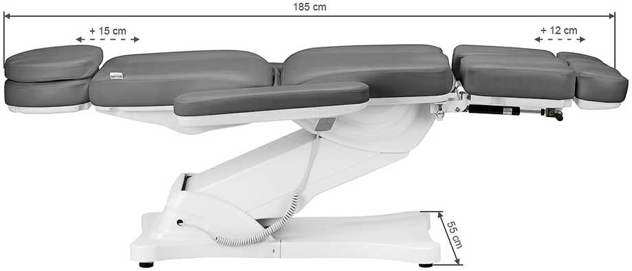 Activeshop Kosmetologinis krėslas SILLON CLASSIC 2 MOTOR ELECTRIC PEDI Pilkas
