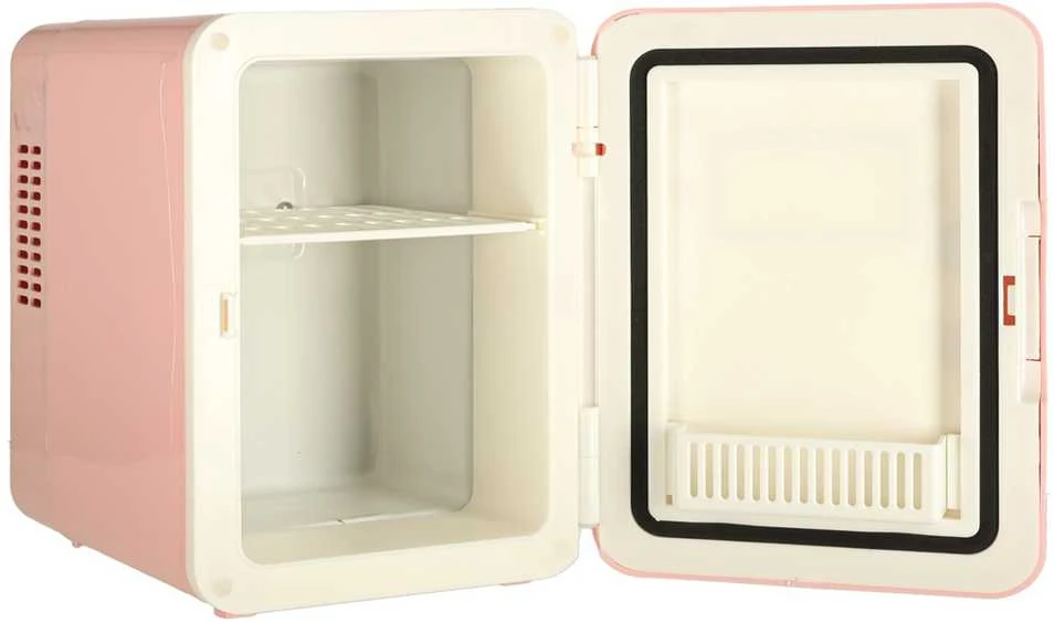 Ikonka Elektrinis mini šaldytuvas 4L, rožinė