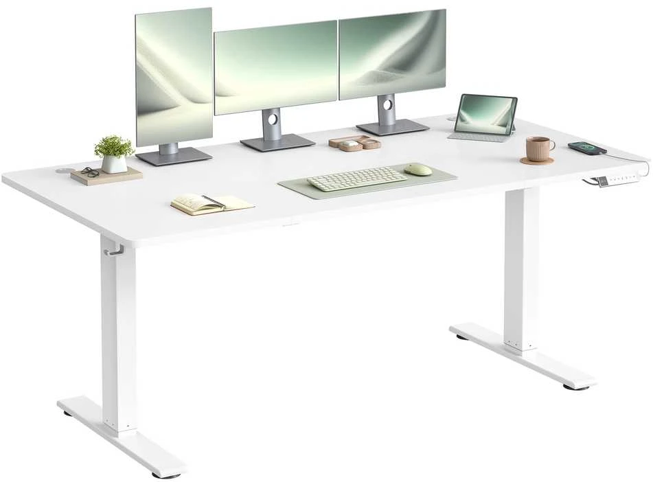 Songmics Reguliuojamo aukščio stalas 160 x 80 x 72-120cm