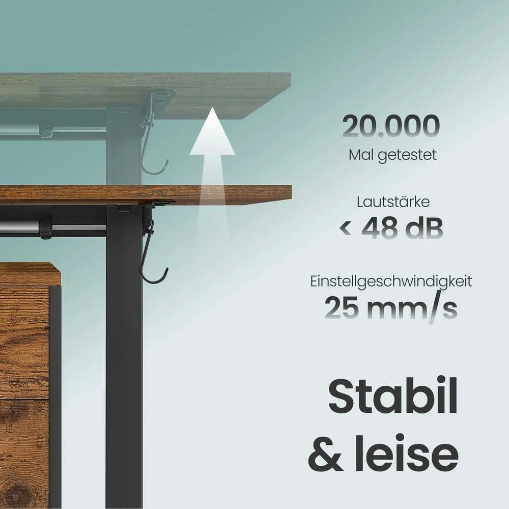 Songmics Elektrinis reguliuojamo aukščio stalo rėmas be stalviršio