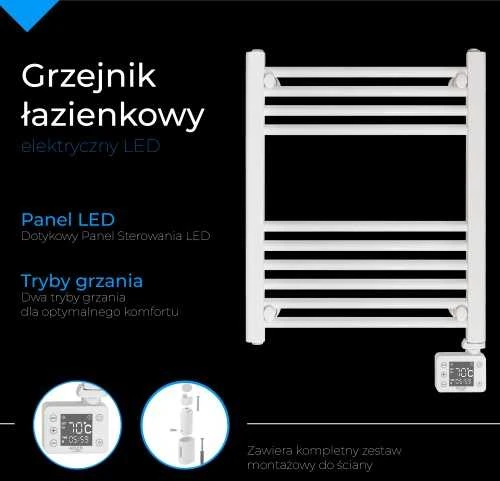 Adler LED elektrinis vonios kambario radiatorius | AD 7823 | Radiatorius | 400 W | Baltas | IP24