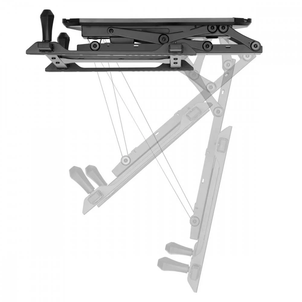 MACLEAN MC-880 Elektrinis lubų televizoriaus laikiklis nuožulnioms sienoms 32-70 colių 35kg max nuotolinio valdymo pultas max VESA 600x411