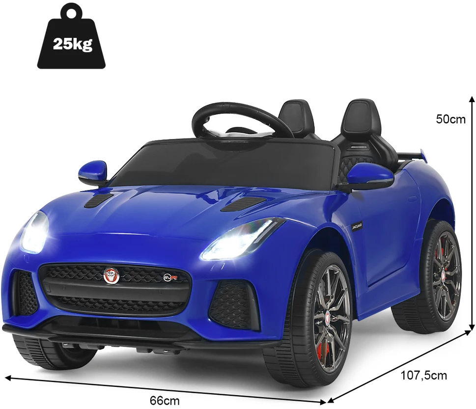 Elektrinis vaikiškas automobilis tamsiai mėlynas