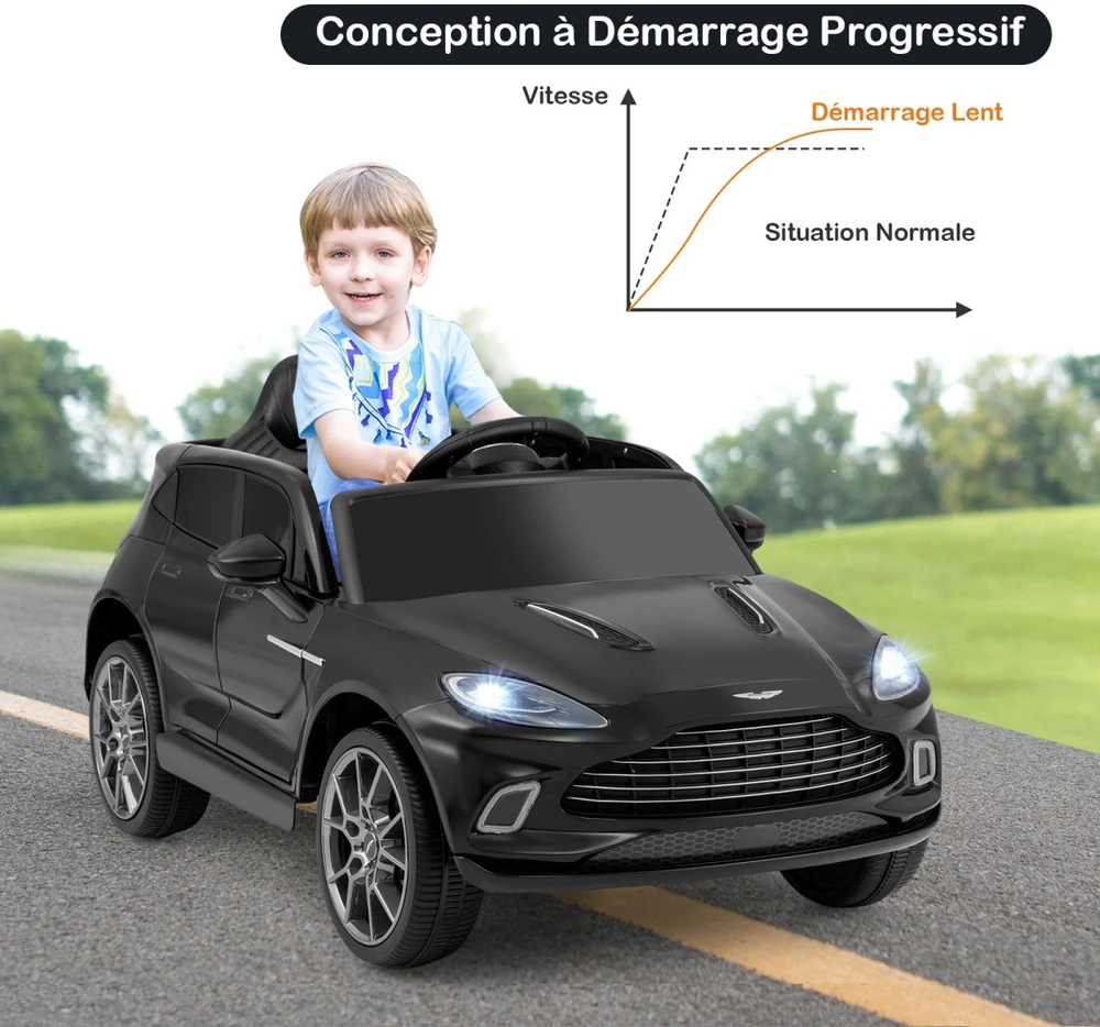 Elektrinis vaikų automobilis juodas
