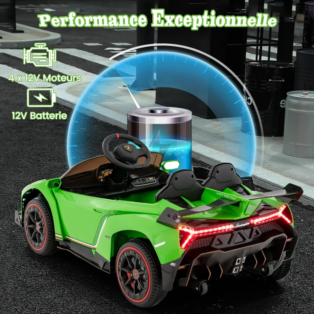Elektrinis vaikų automobilis Žalias