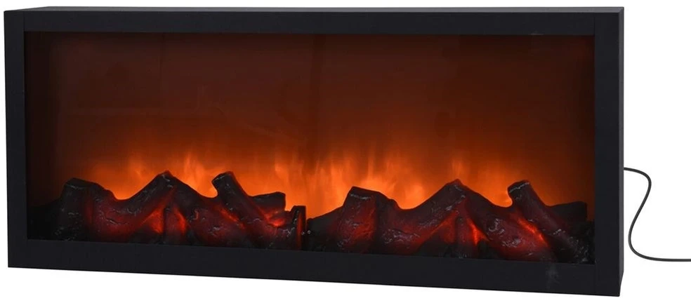 Home Styling Collection Elektrinis židinys LED 57x25 cm juodas