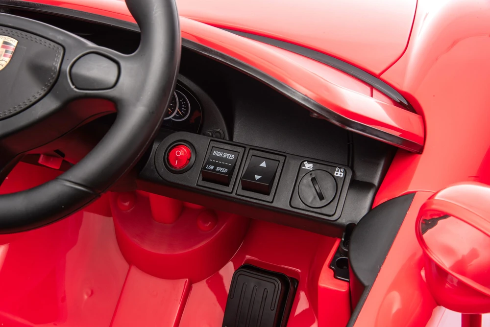 Elektromobilis HATIS Porsche Carrera GT, raudonas, 111 × 59 × 45 cm