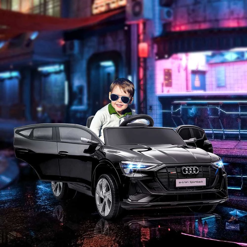 HOMCOM vaikiškas elektromobilis su nuotolinio valdymo pulteliu, saugos diržu, muzikos grotuvu (MP3/USB/TF), 3–5 metų vaikams