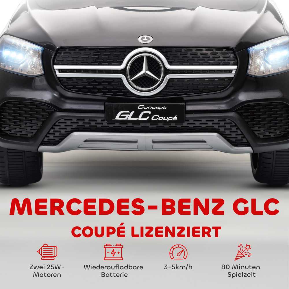 Elektromobilis Mercedes‑Benz GLC Coupe juodas