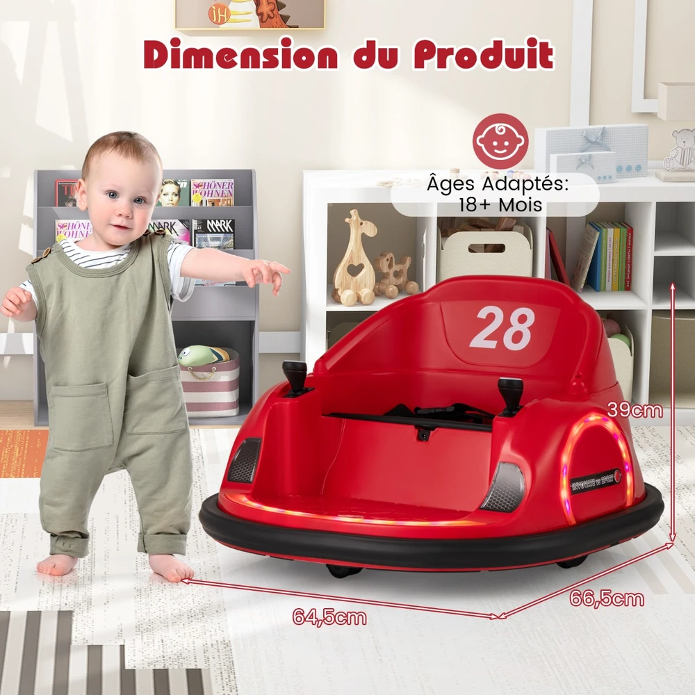 Elektromobilis raudonas