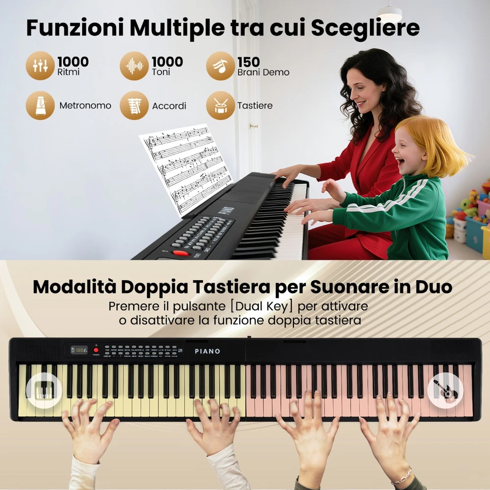 Elektroninė klaviatūra 88 klavišų