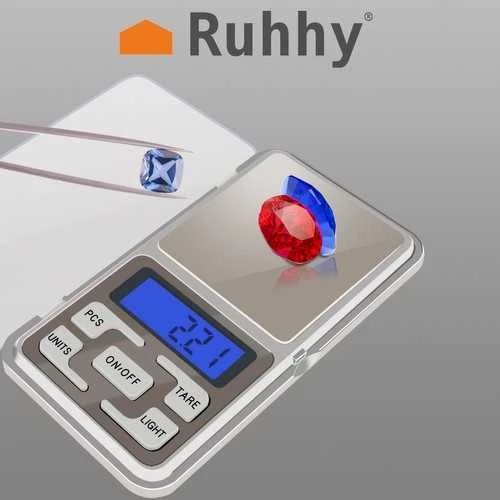 Virtuvinės svarstyklės Ruhhy Kišeninės svarstyklės 200 x 0,01g 23298
