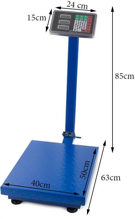Virtuvinės svarstyklės Elektroninės sandėlio svarstyklės 300 kg LCD