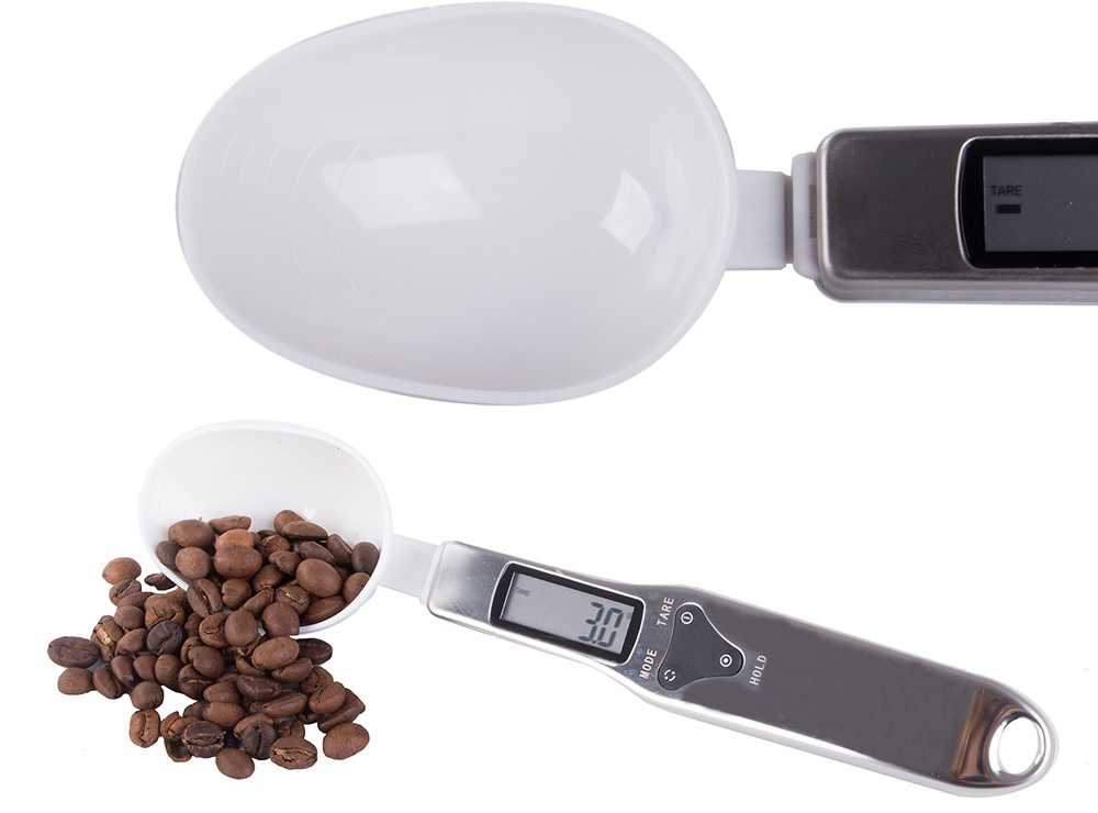 Elektroninės virtuvės šaukšto svarstyklės LCD, 500g