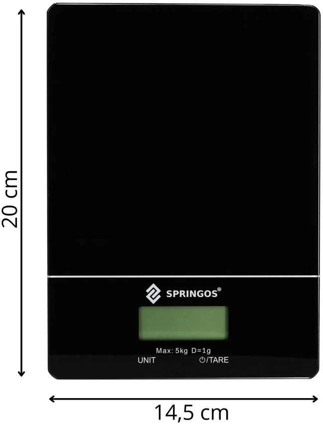 Elektroninės virtuvinės svarstyklės Springos HA7569 5kg