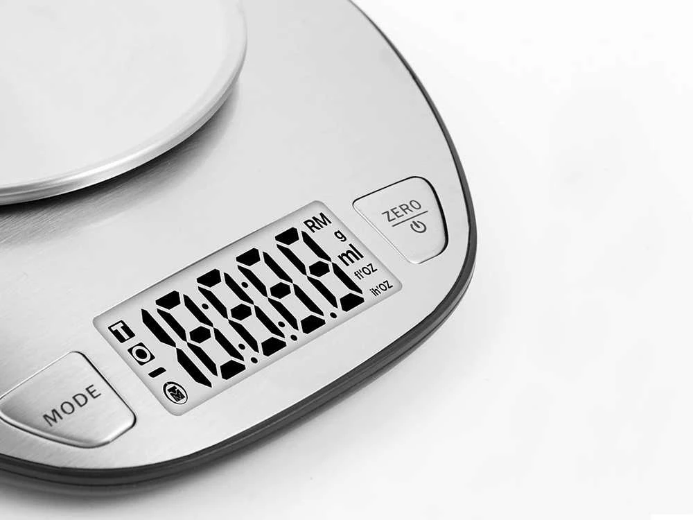 Elektroninės virtuvinės svarstyklės su metaline dubeniu 5kg/1 g