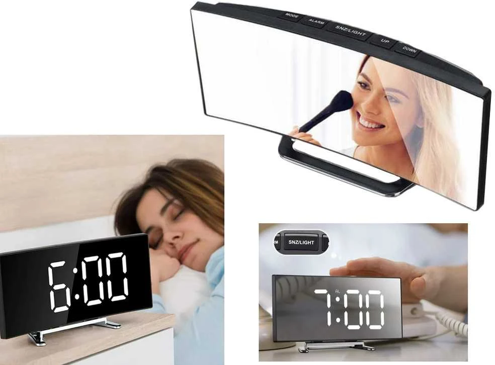 Elektroninis laikrodis su LED ekranu ir termometru DT-6507