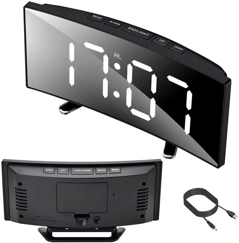 Elektroninis laikrodis su LED ekranu ir termometru DT-6507