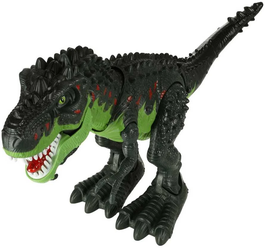 Ikonka T-REX elektroniniai dinozauro pasivaikščiojimai riaumoja žaliai