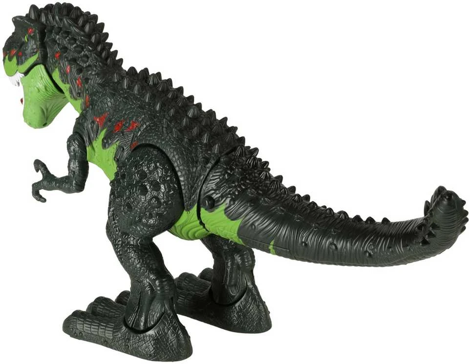 Ikonka T-REX elektroniniai dinozauro pasivaikščiojimai riaumoja žaliai