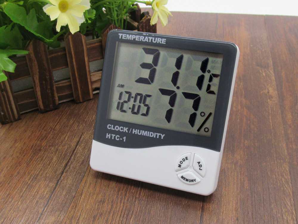 Elektroninis termometras su LCD ekranu