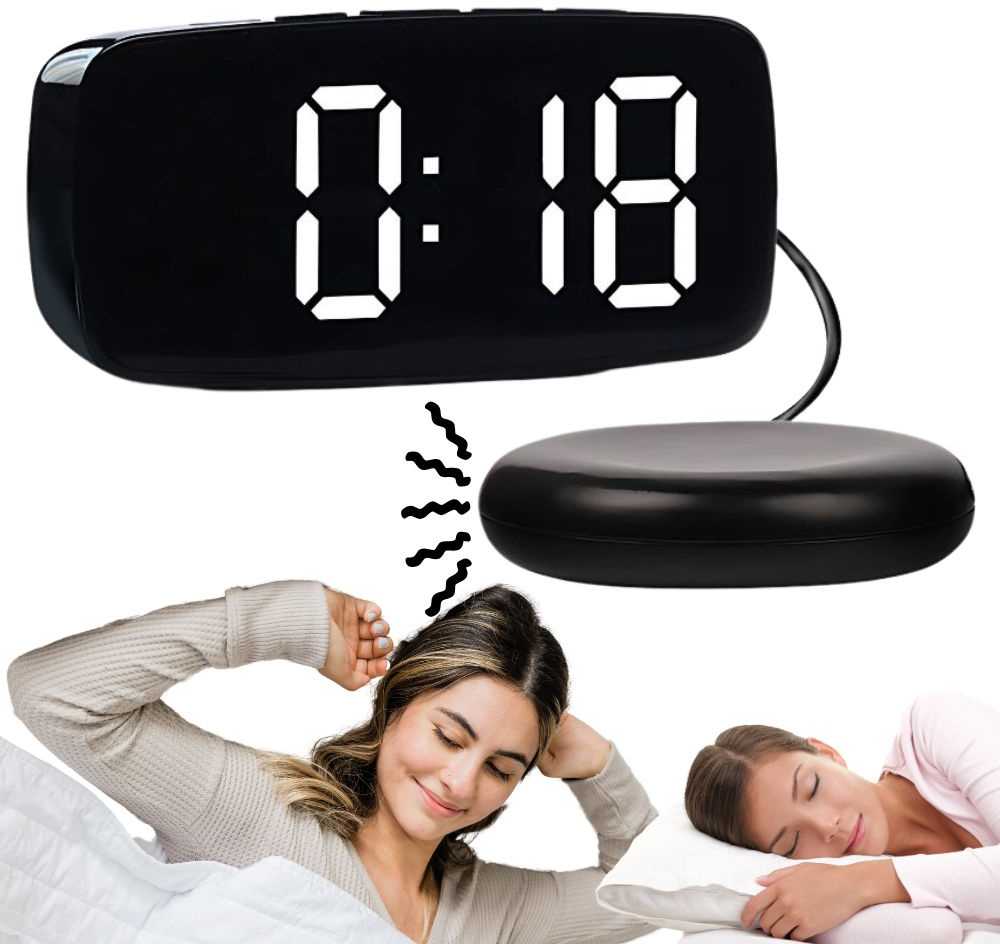 Elektroninis žadintuvas su vibraciniu padu