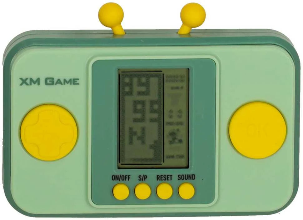 Elektroninių arkadinių žaidimų nešiojamoji konsolė žalia