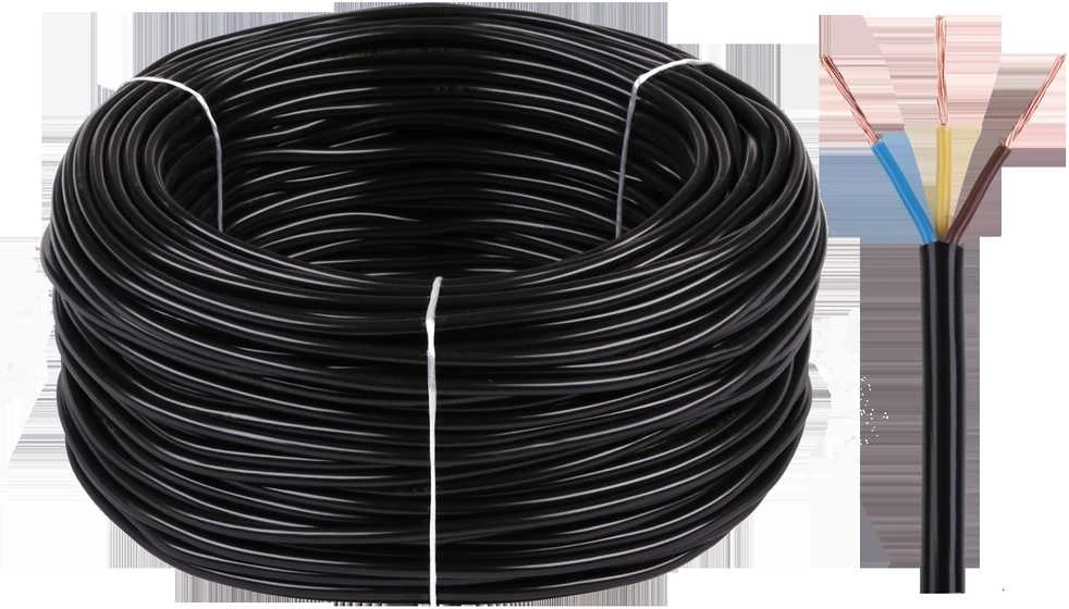Elektrokabel Elektros kabelis omy 3x1,5 300/300v juodas