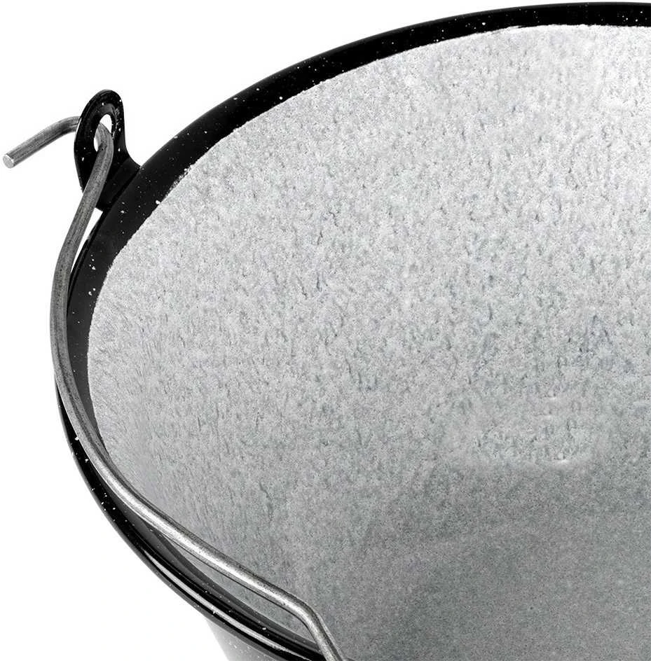 Orion Emaliuotas katilas 9,5 l - Juodas/baltas, su kabinimo rankena