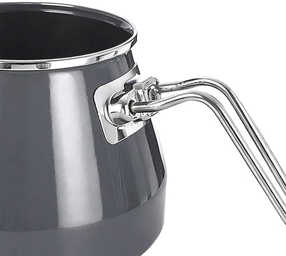 Emaliuotas virdulys 1,6 l, pilkas, 26 × 17 × 17 cm