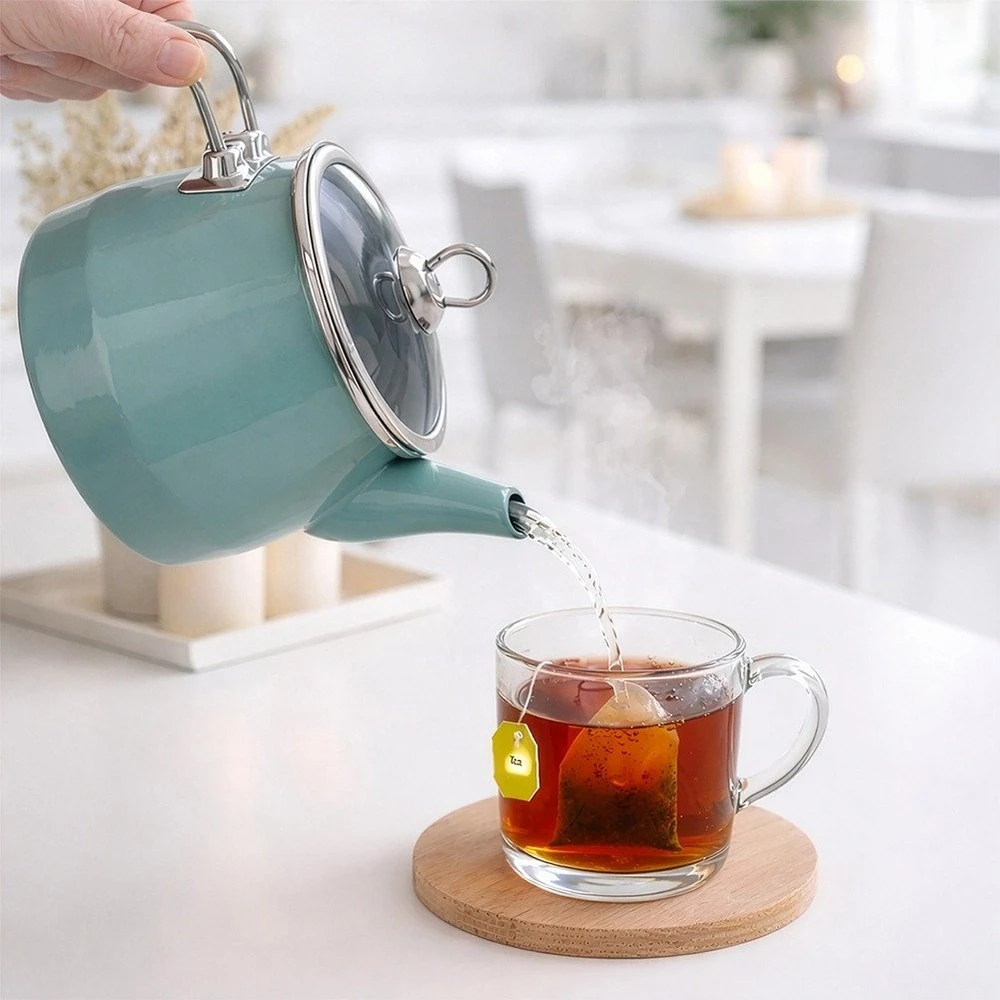 Emaliuotas virdulys, mėtų žalios spalvos, 1,6 l