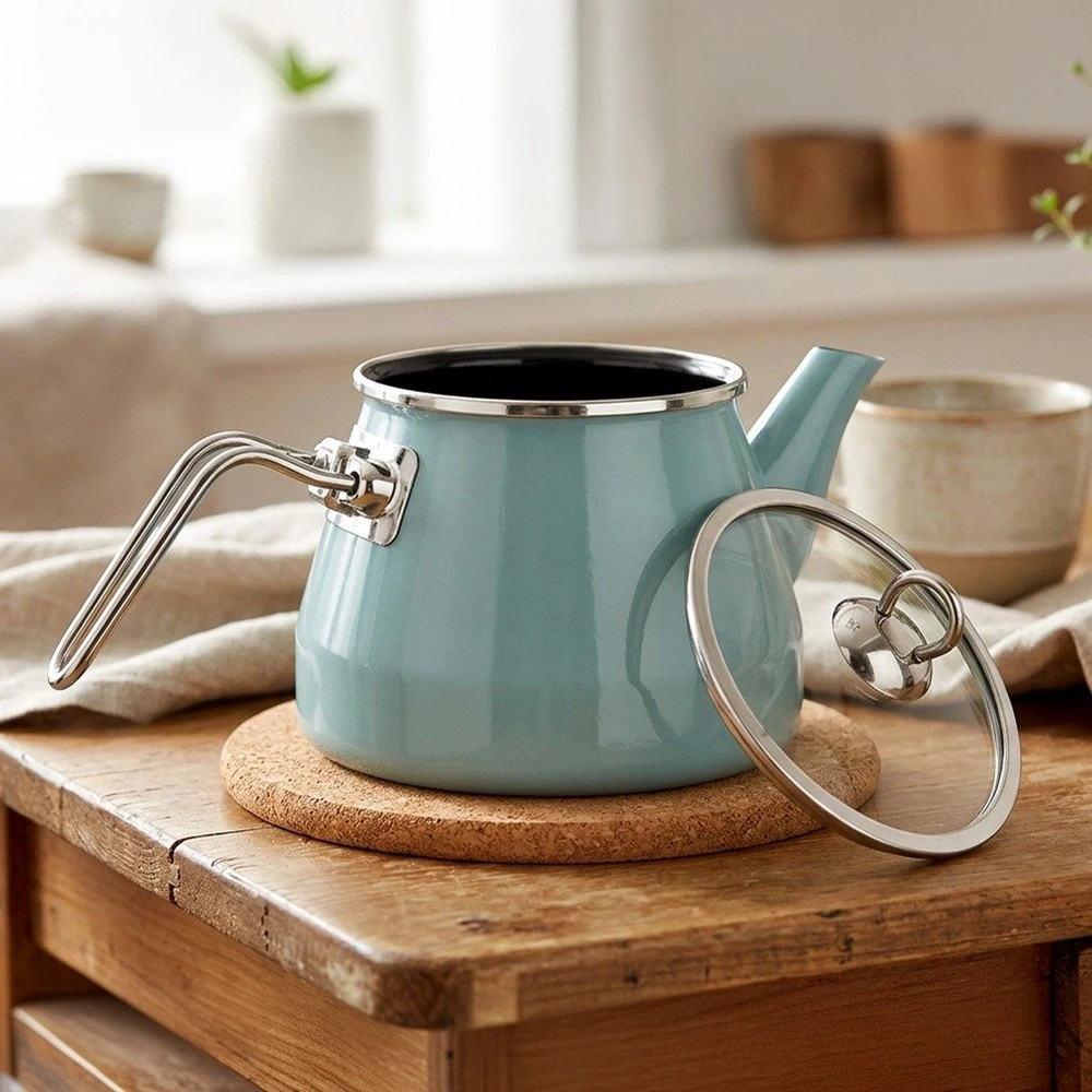 Emaliuotas virdulys, mėtų žalios spalvos, 1,6 l