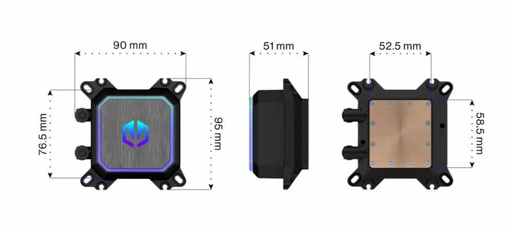 Procesoriaus Aušintuvas - Endorfy Navis F280 ARGB, Juodas