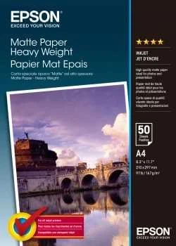 Epson matinis popierius, didelis svoris, DIN A4, 167 g/m², 50 lapų