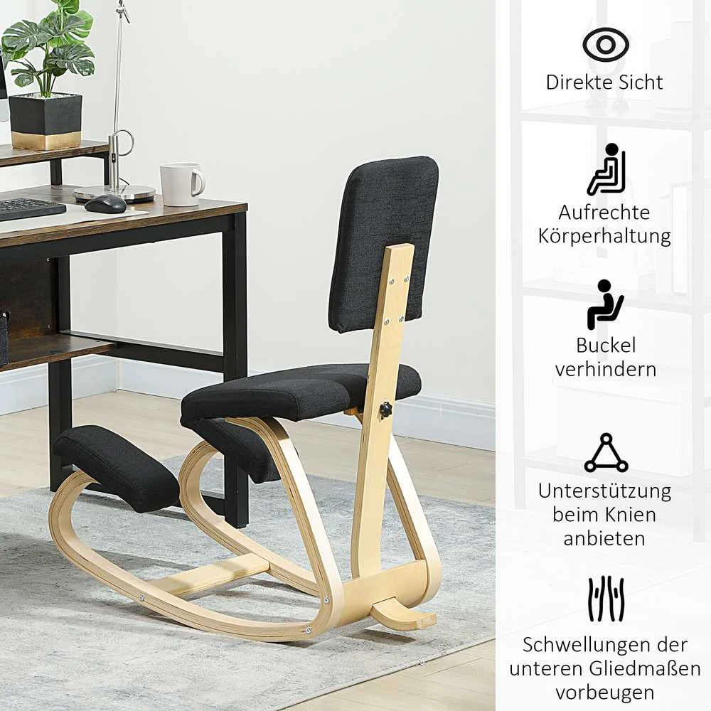 Ergonominė kėdė Juoda