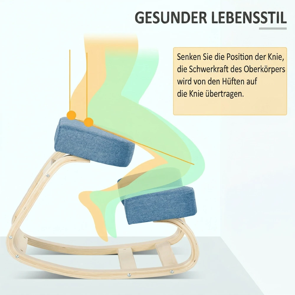 Ergonominis balnelis, mėlynas
