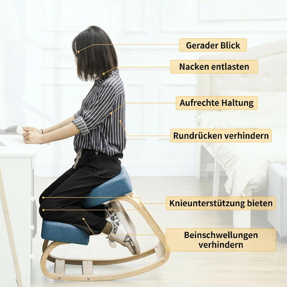 Ergonominis balnelis, mėlynas