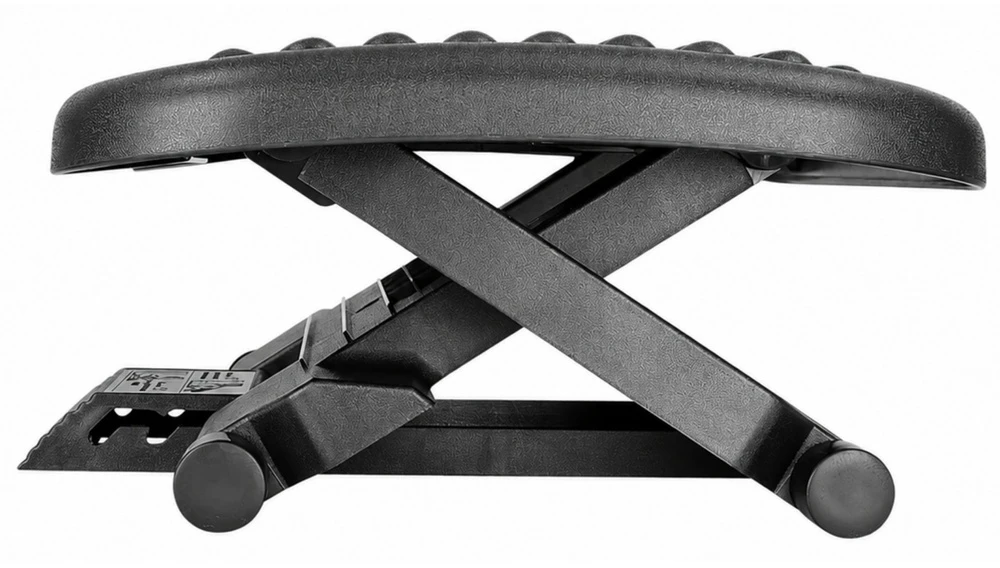 Lean Ergonominis pakojis po stalu, reguliuojamo aukščio ir pasvirimo, 46 × 34 cm