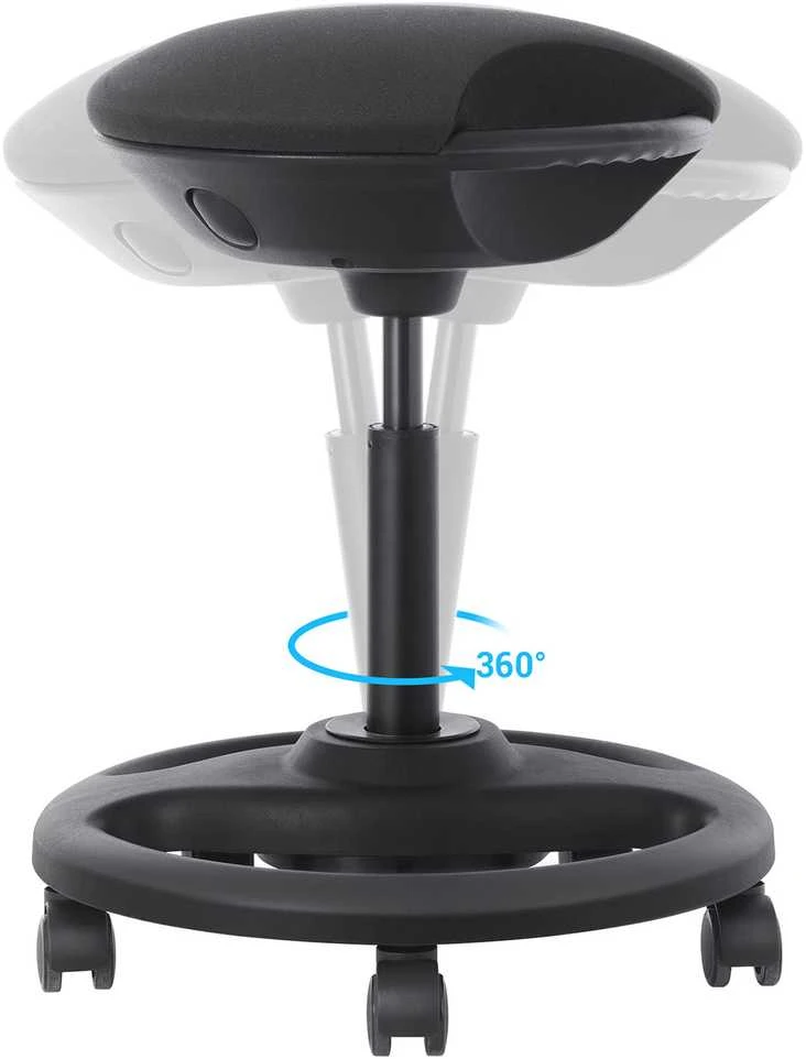 Songmics Reguliuojamo aukščio ergonomiška darbo taburetė
