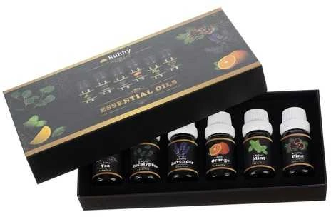 Drėkintuvas Kvapieji aliejai - 6 vnt. rinkinys, 10 ml, Ruhhy 21939