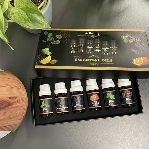 Drėkintuvas Kvapieji aliejai - 6 vnt. rinkinys, 10 ml, Ruhhy 21939