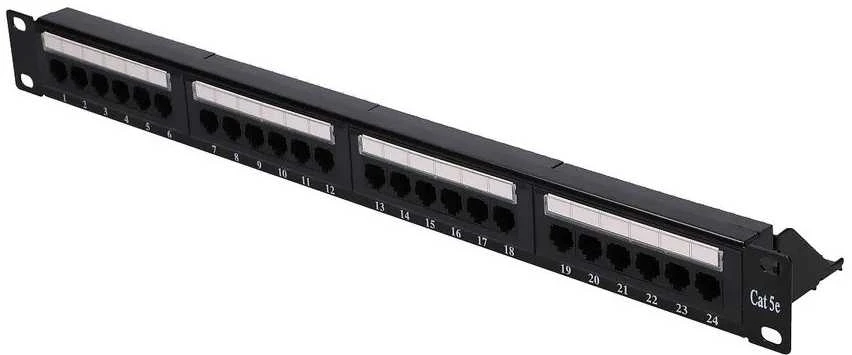 Extralink CAT5E UTP V2, Patchpanel, 24 prievadai