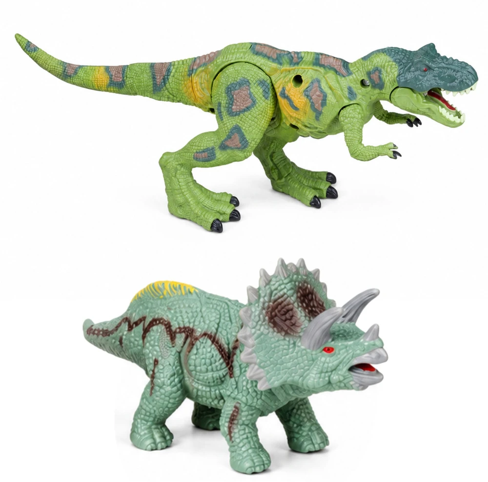 Lean Toys Figūrėlių rinkinys su dinozaurų aptvaru ir stebėjimo bokštu, 50,5 × 40,5 × 15,5 cm