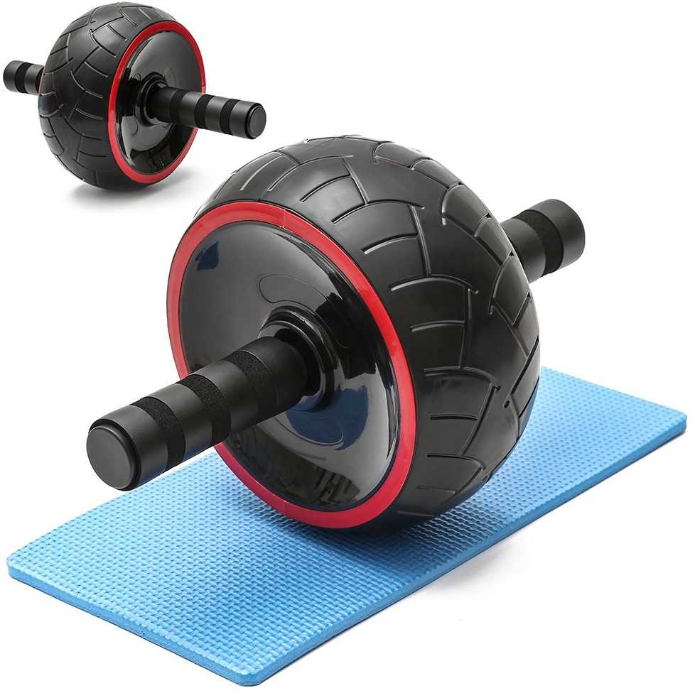 Muscle training roller wheel + mat