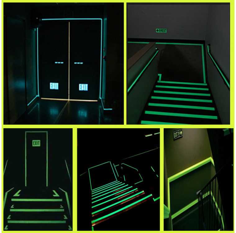 Fluorescencinė juosta 5 m, 2 cm pločio