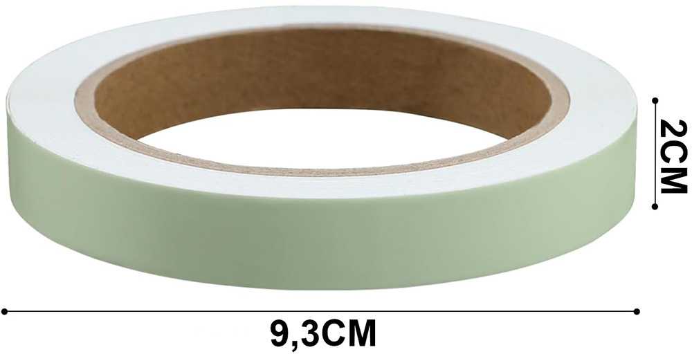 Fluorescencinė juosta 5 m, 2 cm pločio