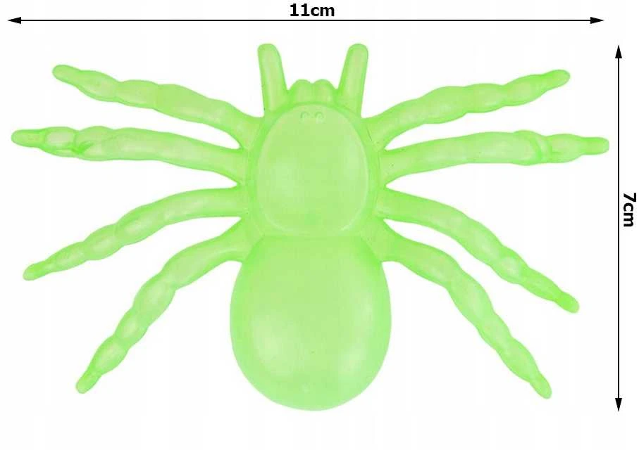 Fluorescensiniai Helovino vorai, 11 cm, 2 vnt.