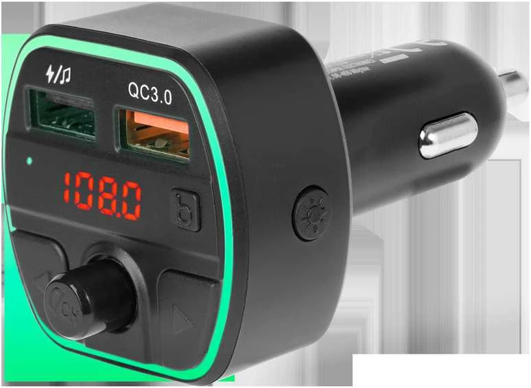 Peiying FM automobilinis siųstuvas su Bluetooth funkcija