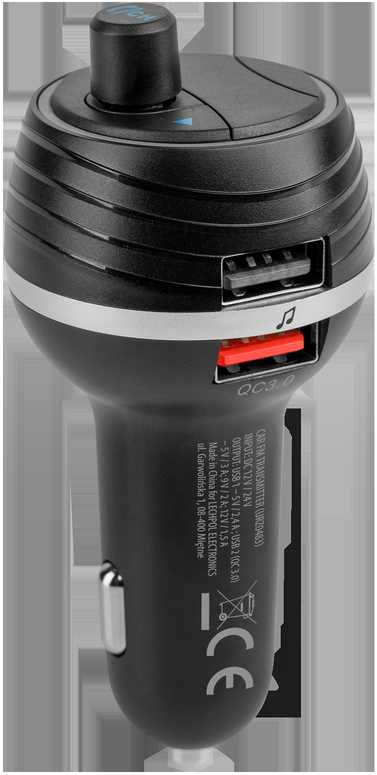 Peiying FM moduliatorius Bluetooth 2xUSB - Juodas